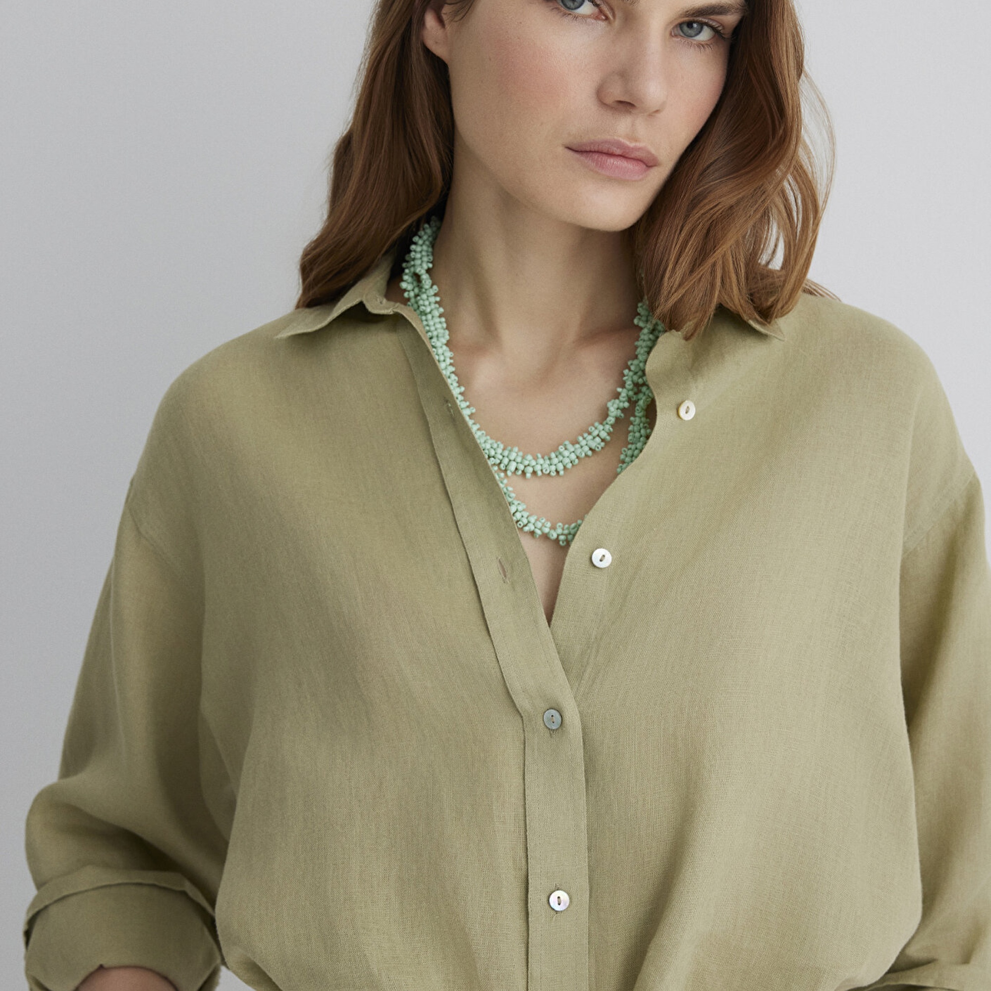 Mavi Yeşil Boncuklu Kolye 1913144-82954