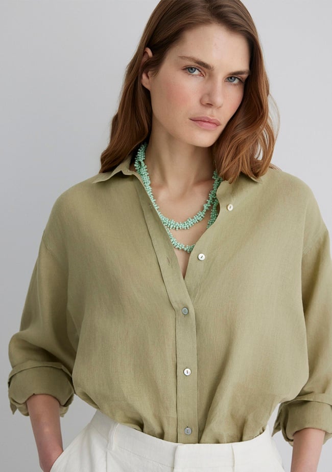  Mavi Yeşil Boncuklu Kolye 1913144-82954