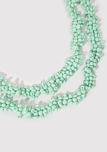  Mavi Yeşil Boncuklu Kolye 1913144-82954