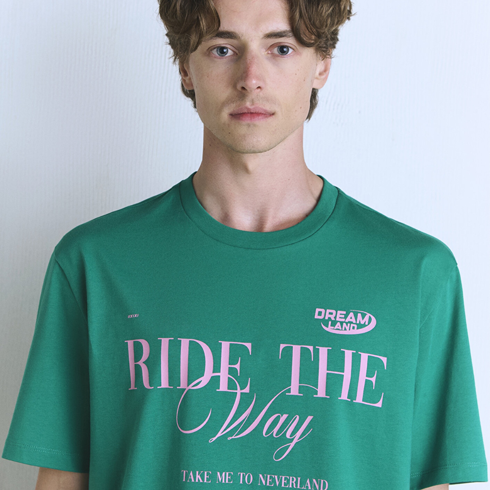 Mavi Ride the Way Baskılı Yeşil Tişört Loose Fit / Bol Rahat Kesim 0612781-71877