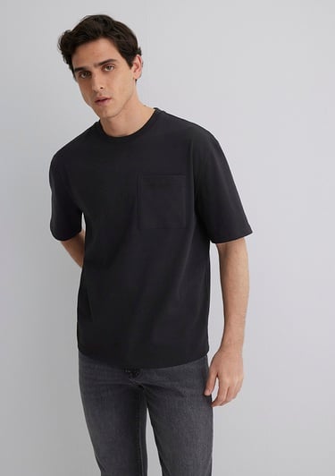  Mavi İstanbul Baskılı Siyah Tişört Relaxed Fit / Rahat Kesim 0613001-71379