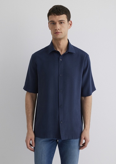  Mavi Lacivert Gömlek Regular Fit / Normal Kesim 0211567-70488