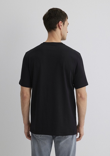  Mavi Mavi Baskılı Siyah Tişört Regular Fit / Normal Kesim 0612732-900