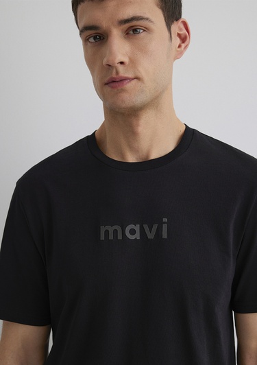  Mavi Mavi Baskılı Siyah Tişört Regular Fit / Normal Kesim 0612732-900