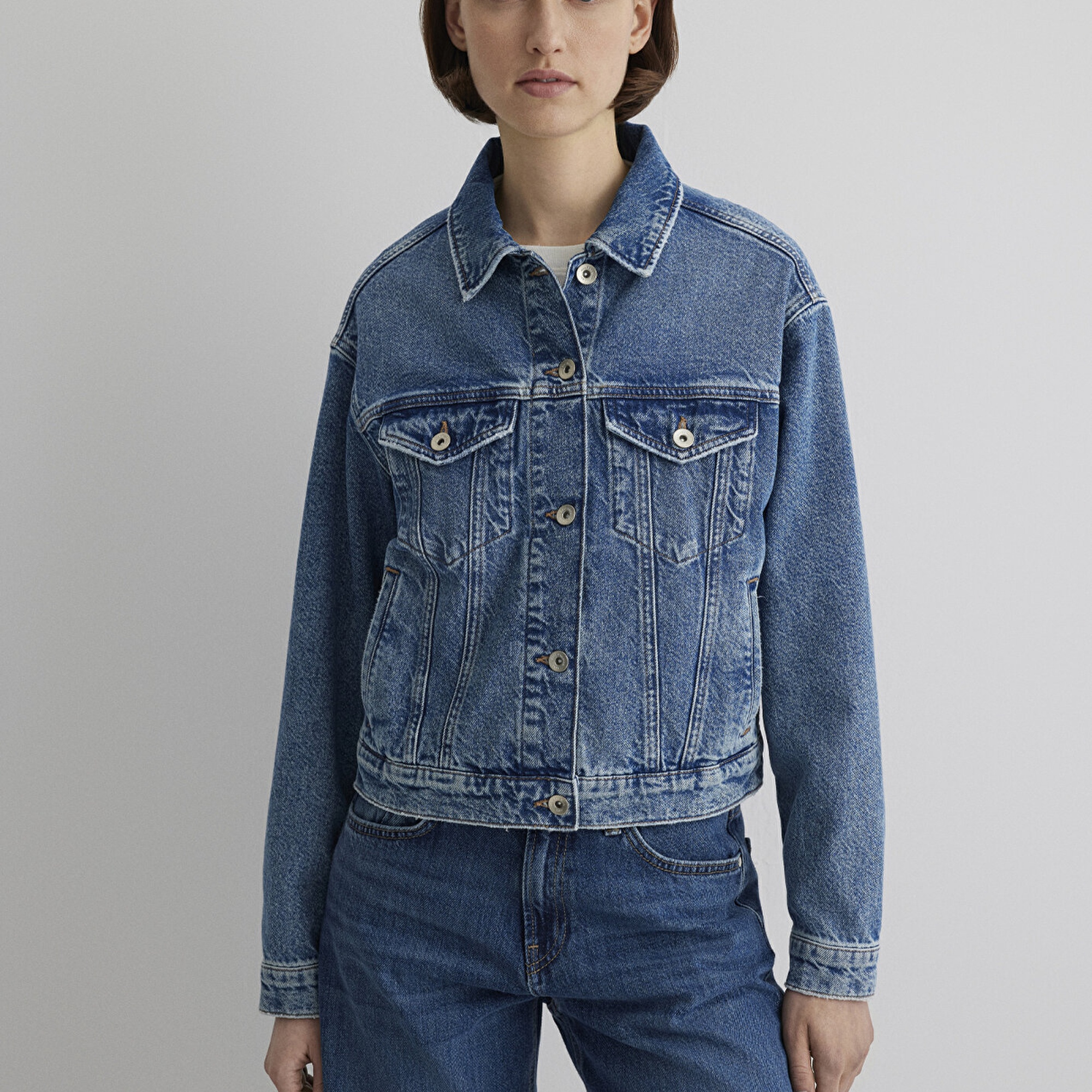 Mavi Megi Mavi Premium Indigo Mavisi Jean Ceket 1110389-89162