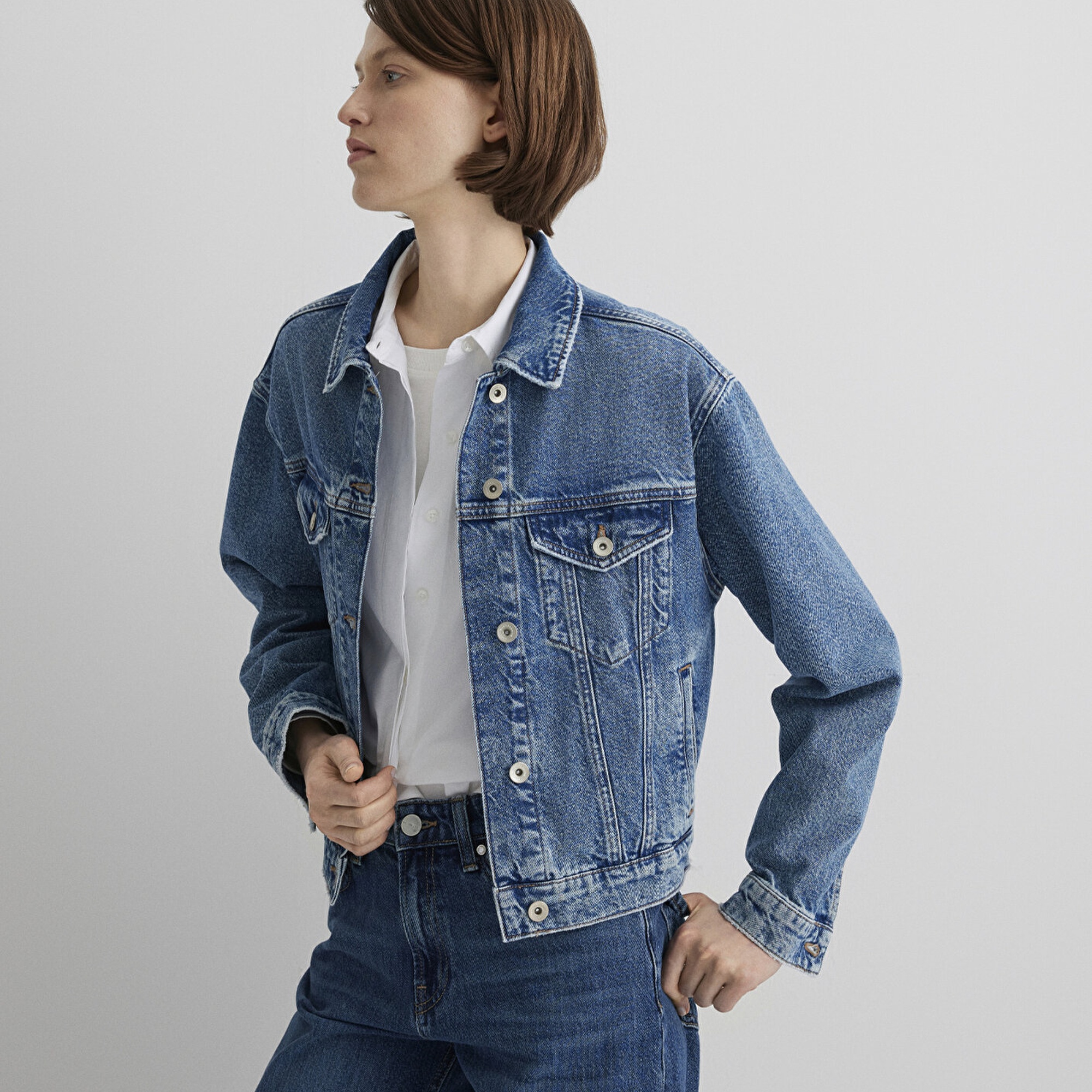 Mavi Megi Mavi Premium Indigo Mavisi Jean Ceket 1110389-89162