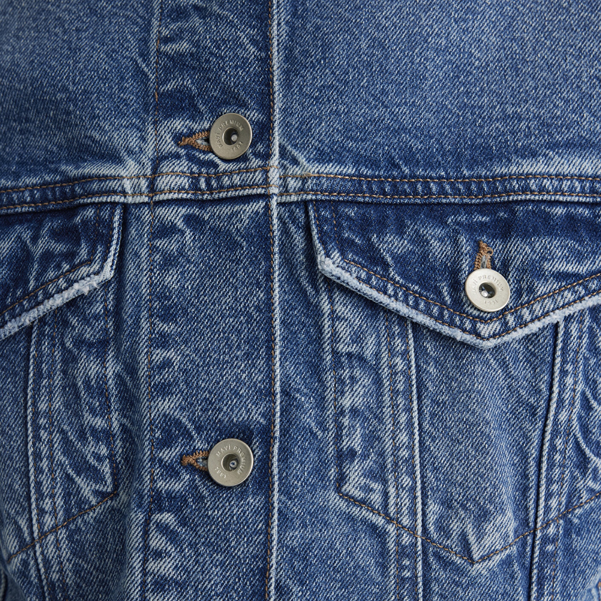 Mavi Megi Mavi Premium Indigo Mavisi Jean Ceket 1110389-89162