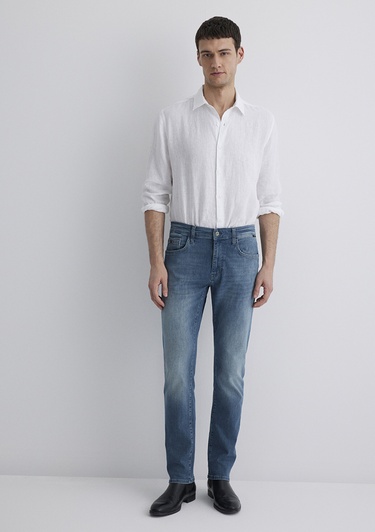  Mavi Marcus Lux Black Puslu İndigo Mavisi Jean Pantolon 0035189560