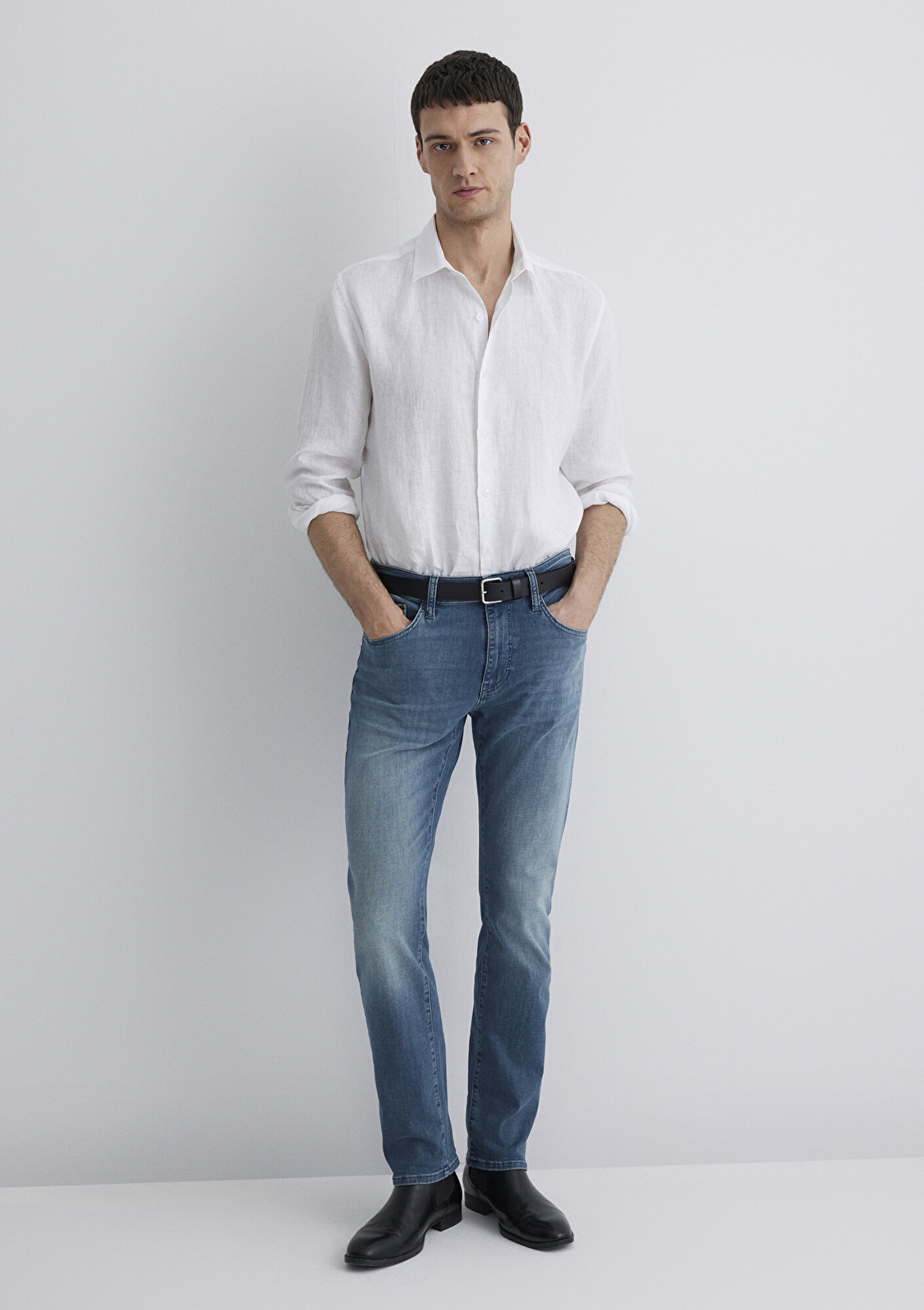  Mavi Marcus Lux Black Puslu İndigo Mavisi Jean Pantolon 0035189560