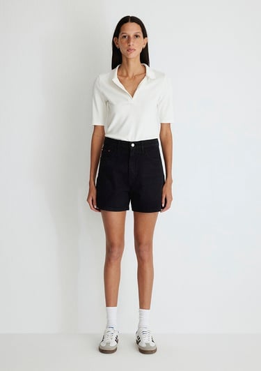  Mavi Verna 90lar Siyah Jean Şort 1410059-87084