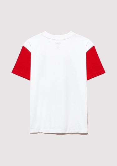  Mavi Hot Wheels Baskılı Ekru Tişört Loose Fit / Bol Rahat Kesim 6610304-70057