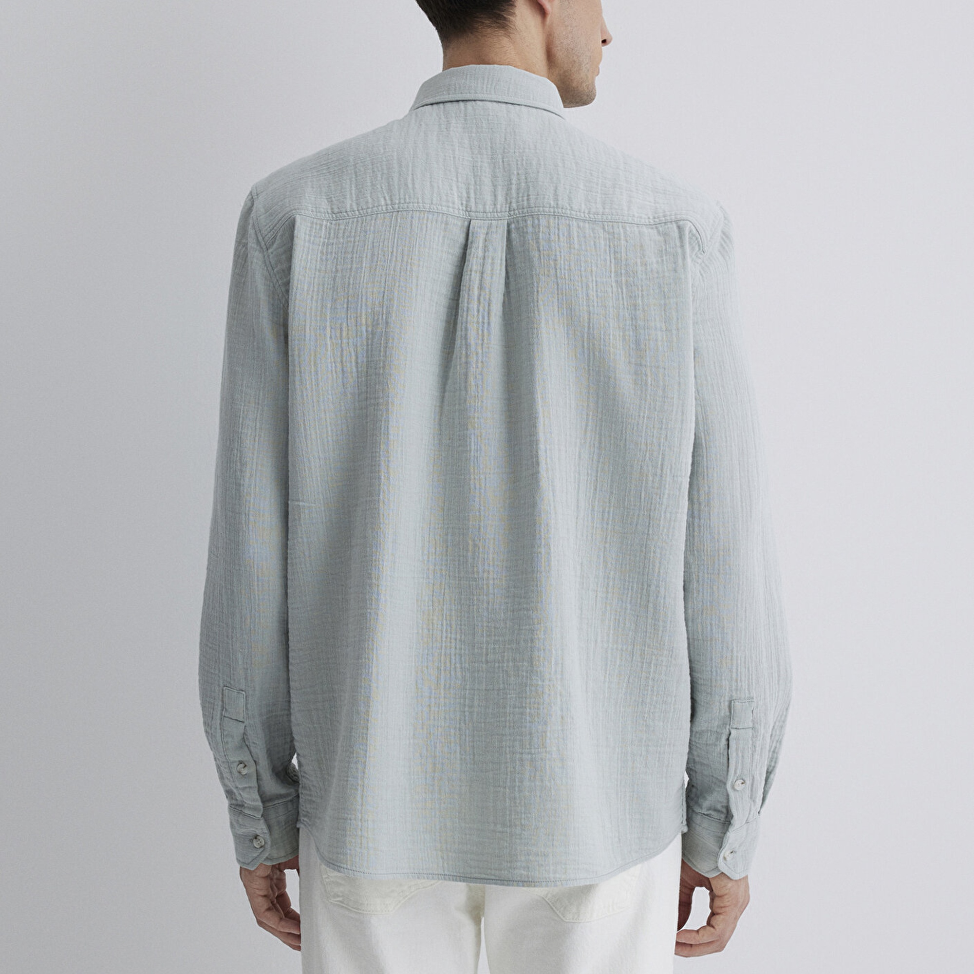 Mavi Gri Gömlek Regular Fit / Normal Kesim 0211518-70148