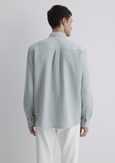  Mavi Gri Gömlek Regular Fit / Normal Kesim 0211518-70148