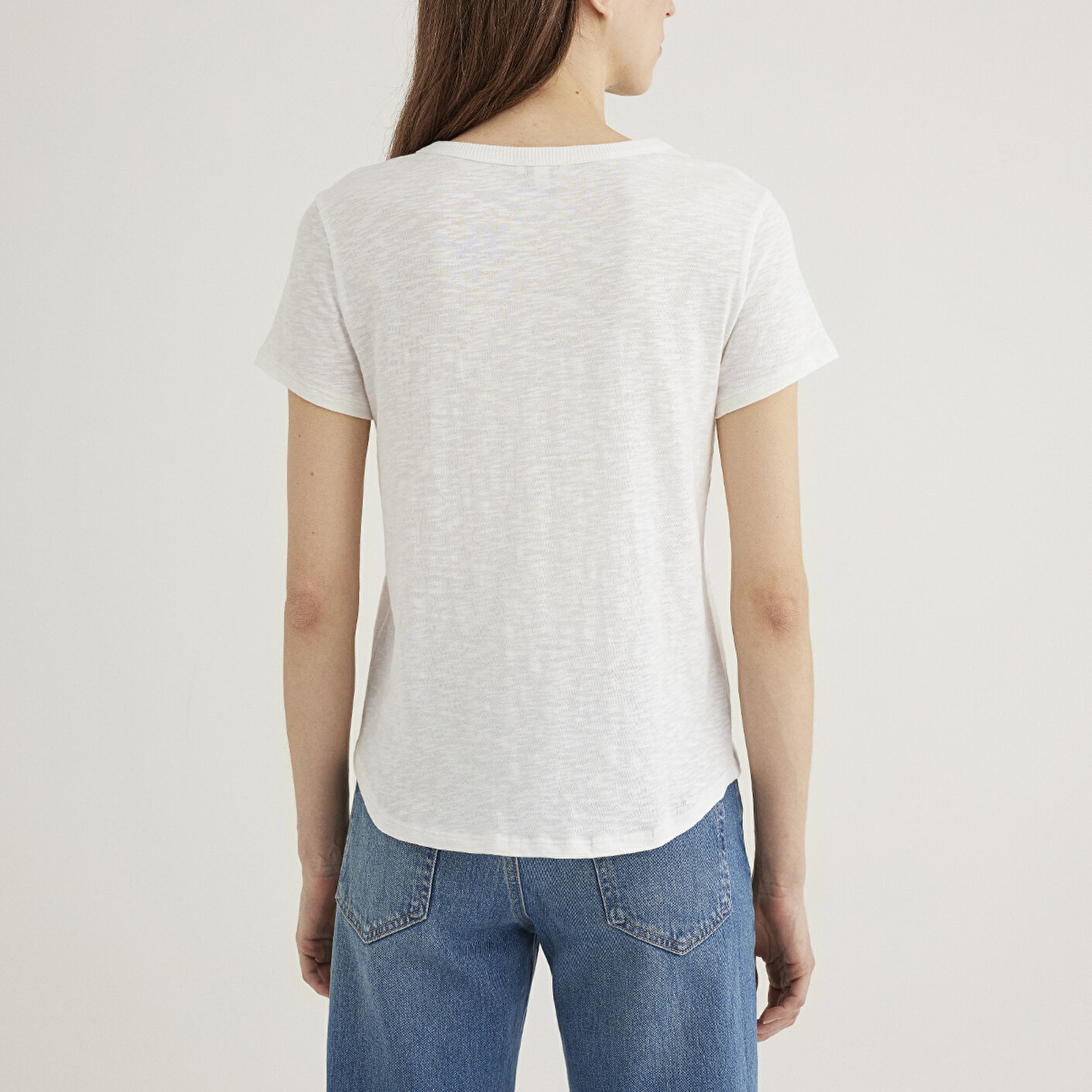 Mavi Ekru Basic Tişört Regular Fit / Normal Kesim 1613075-70057