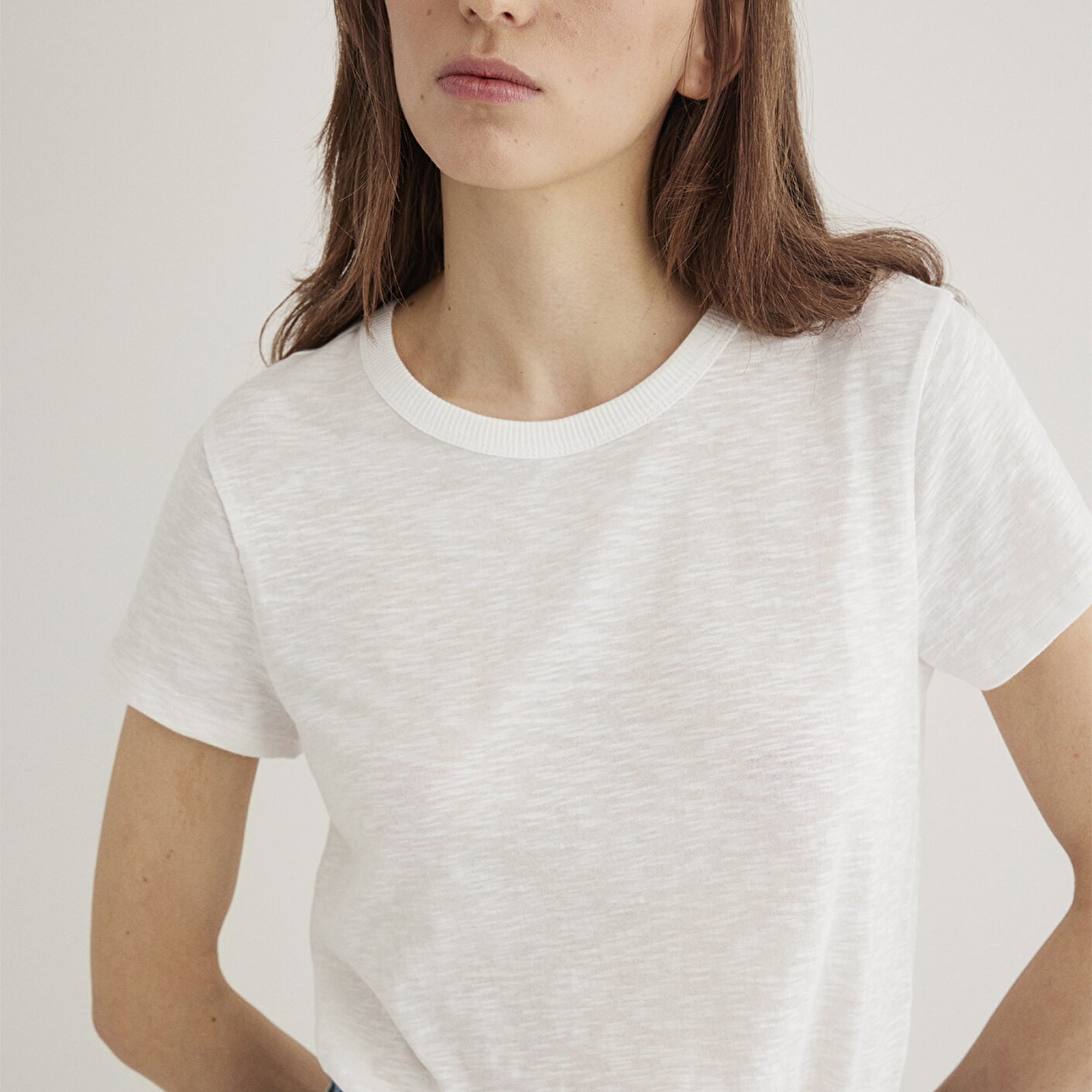 Mavi Ekru Basic Tişört Regular Fit / Normal Kesim 1613075-70057