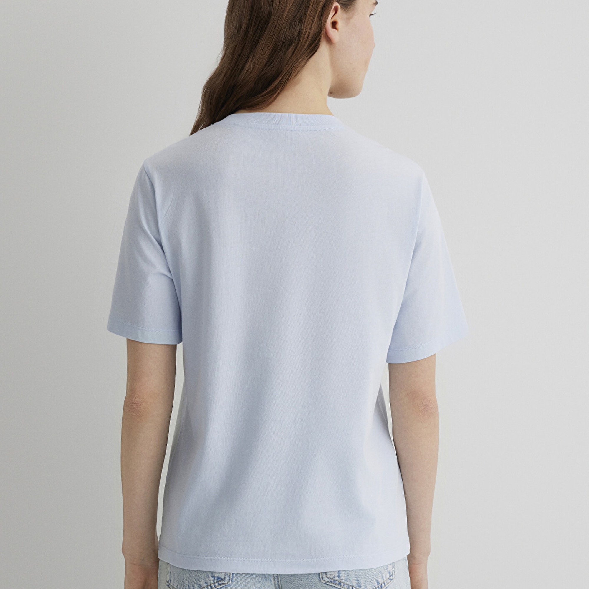 Mavi Baskılı Mavi Tişört Regular Fit / Normal Kesim 1613182-89201