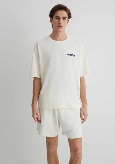  Mavi Best Choice Baskılı Ekru Tişört Relaxed Fit / Rahat Kesim 0612606-86420