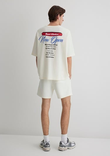  Mavi Best Choice Baskılı Ekru Tişört Relaxed Fit / Rahat Kesim 0612606-86420