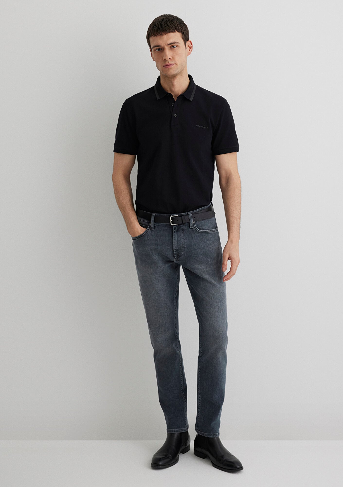  Mavi Marcus Mavi Black Puslu Vintage Gri Jean Pantolon 0035189345