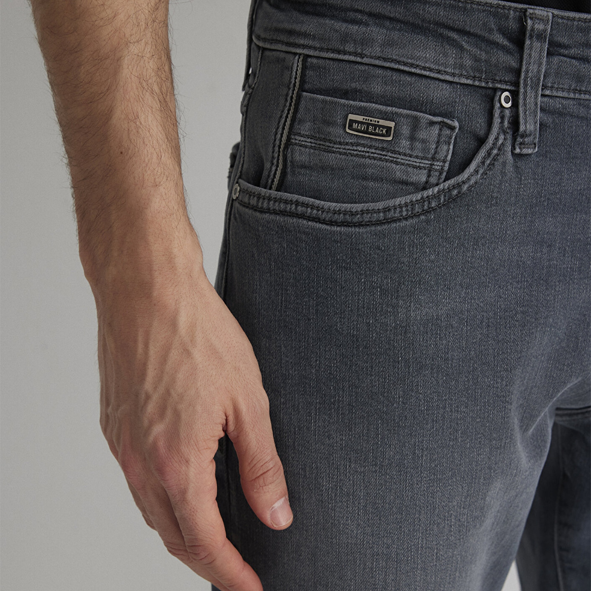 Mavi Marcus Mavi Black Puslu Vintage Gri Jean Pantolon 0035189345