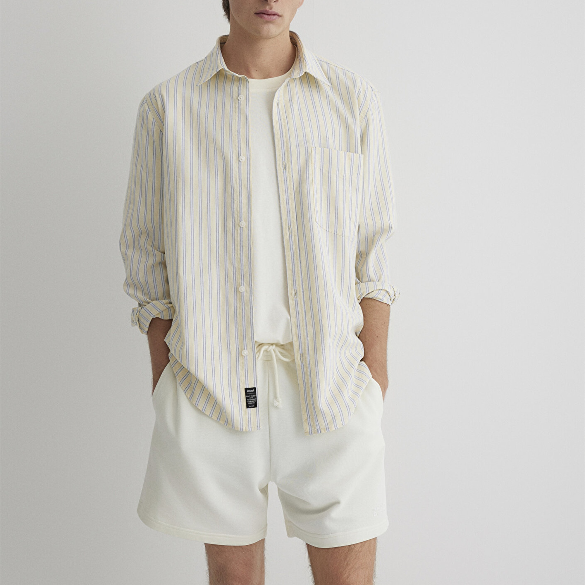 Mavi Çizgili Gömlek Regular Fit / Normal Kesim 0211433-84567