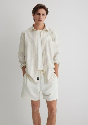  Mavi Çizgili Gömlek Regular Fit / Normal Kesim 0211433-84567