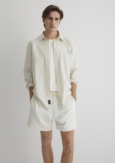  Mavi Çizgili Gömlek Regular Fit / Normal Kesim 0211433-84567