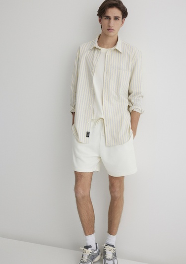  Mavi Çizgili Gömlek Regular Fit / Normal Kesim 0211433-84567