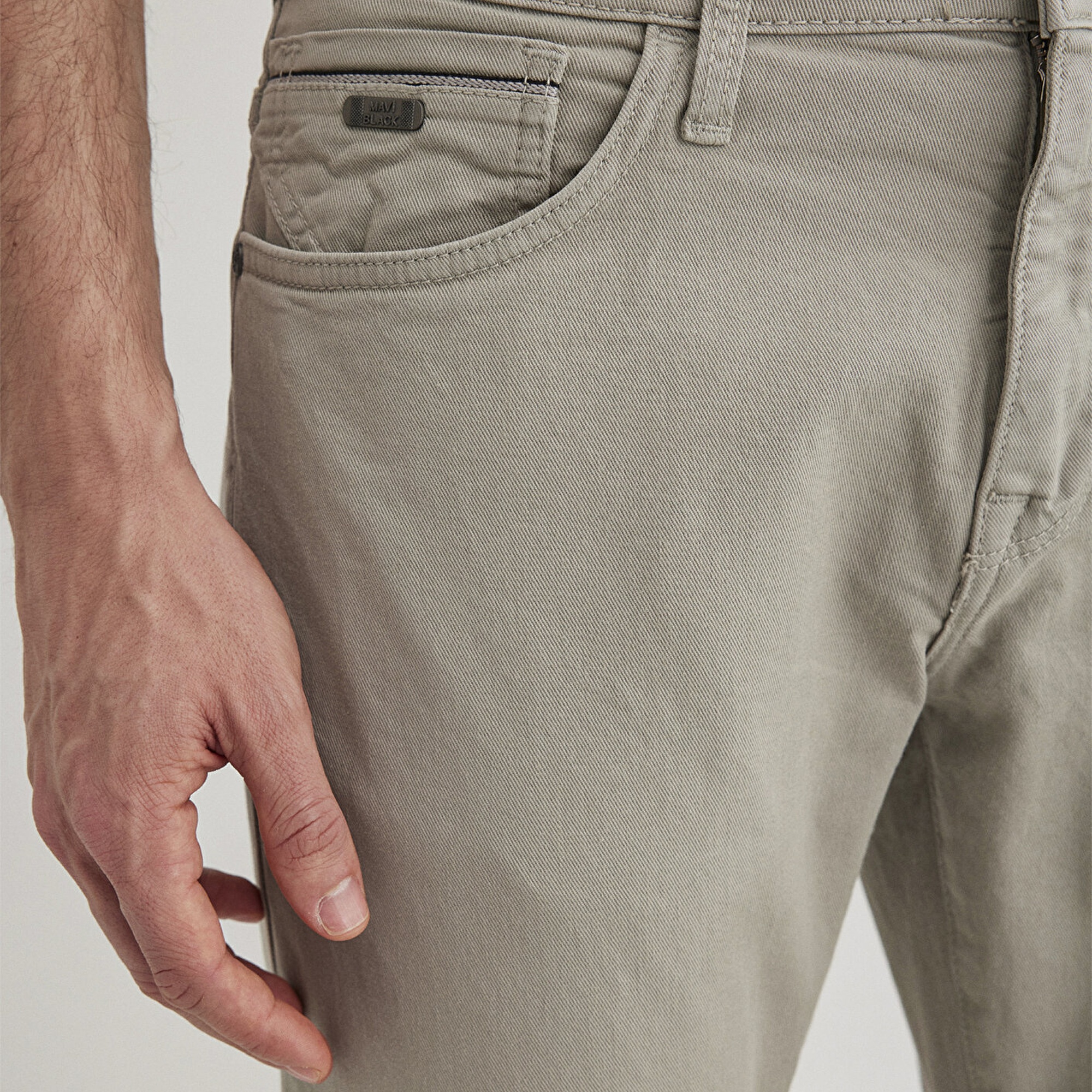 Mavi Jake Mavi Black Sisli Gri Gabardin Pantolon 0042286582