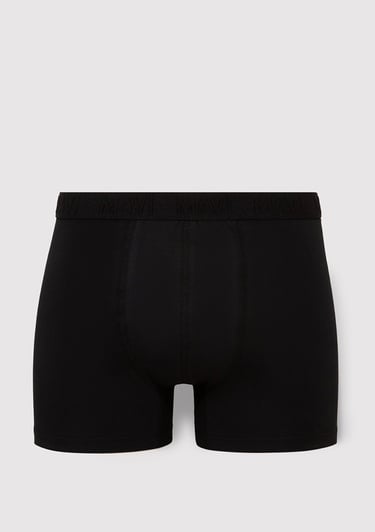  Mavi 3lü Baskılı Siyah Boxer 0911910-900