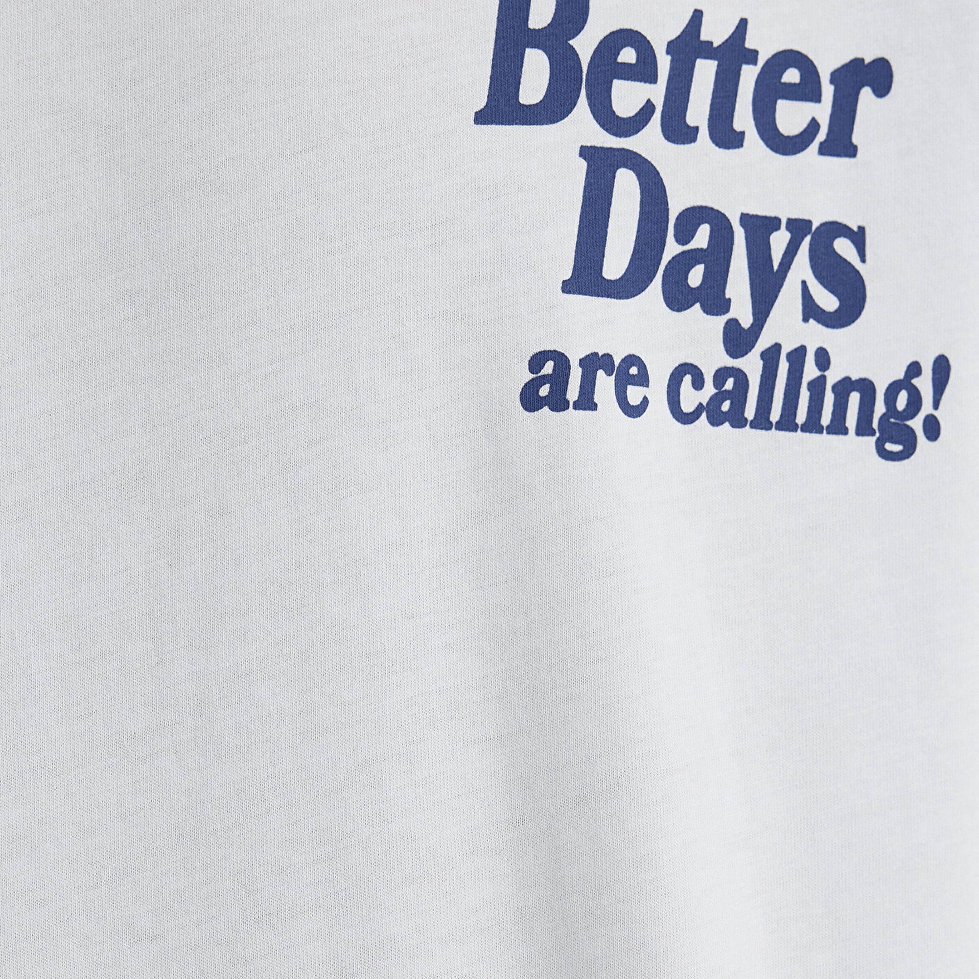 Mavi Better Days Baskılı Açık Mavi Tişört Loose Fit / Bol Rahat Kesim 0612462-70793