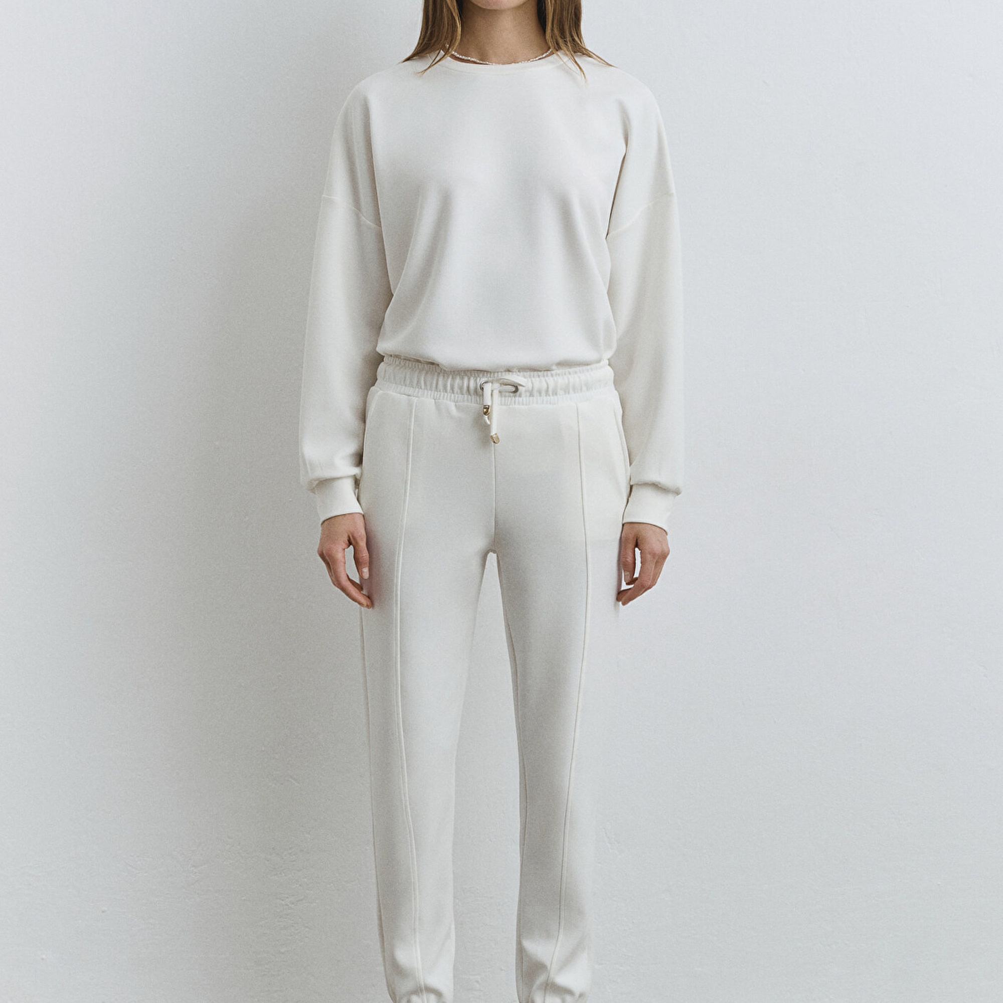 Mavi Lux Touch Beyaz Eşofman Altı 1011076-70057