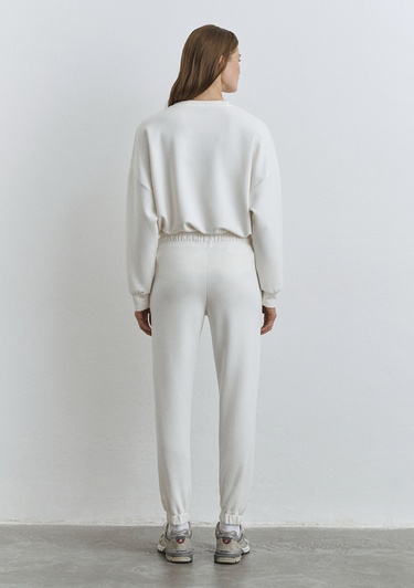  Mavi Lux Touch Beyaz Eşofman Altı 1011076-70057