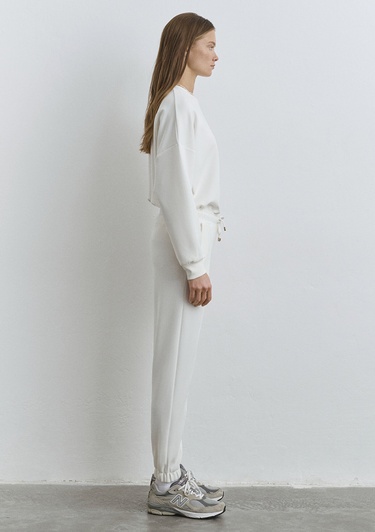  Mavi Lux Touch Beyaz Eşofman Altı 1011076-70057