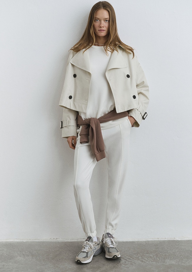  Mavi Lux Touch Beyaz Eşofman Altı 1011076-70057