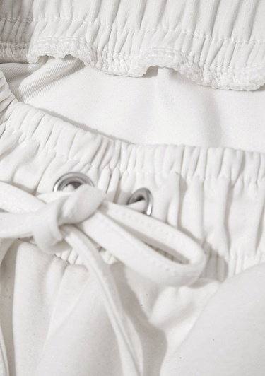  Mavi Lux Touch Beyaz Eşofman Altı 1011076-70057