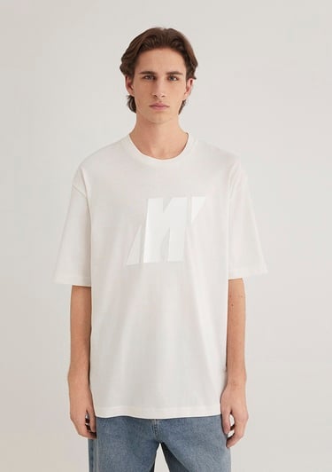  Mavi Mavi Pro Baskılı Ekru Tişört Relaxed Fit / Rahat Kesim 0612752-70057