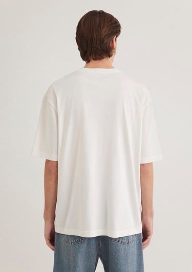  Mavi Mavi Pro Baskılı Ekru Tişört Relaxed Fit / Rahat Kesim 0612752-70057