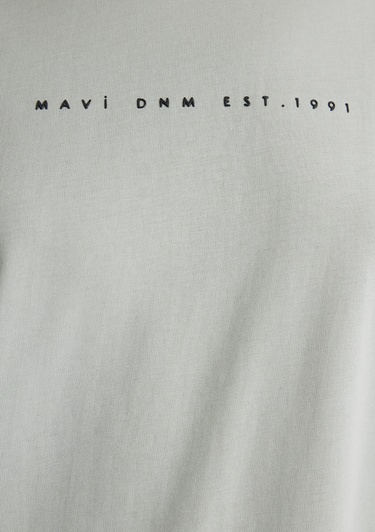  Mavi Mavi Baskılı Yeşil Tişört Regular Fit / Normal Kesim 1613147-70148