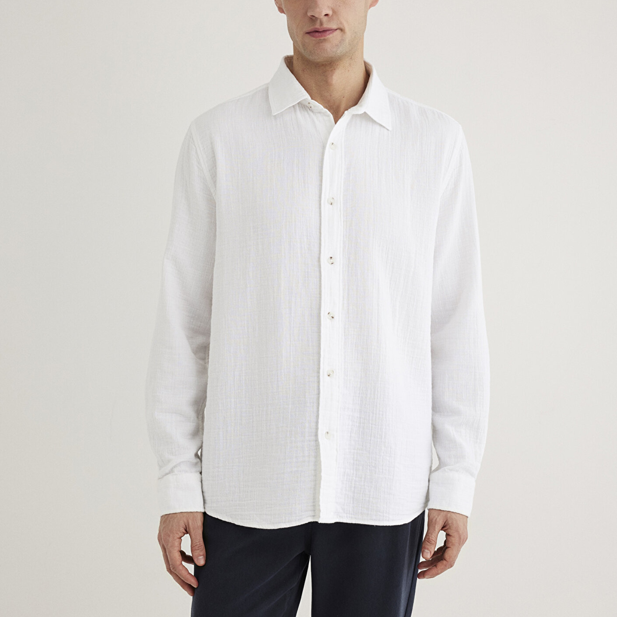 Mavi Beyaz Gömlek Regular Fit / Normal Kesim 0211518-620