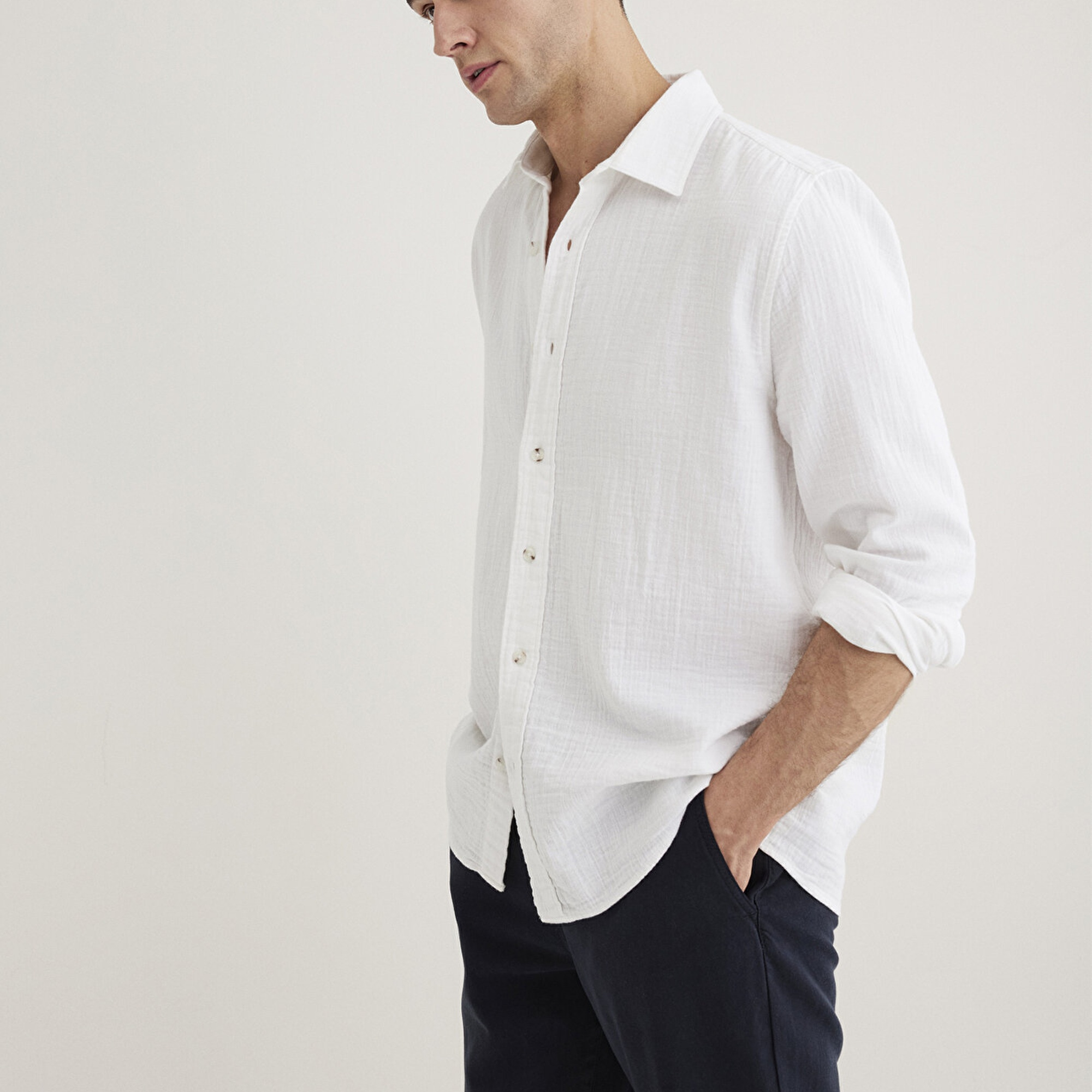 Mavi Beyaz Gömlek Regular Fit / Normal Kesim 0211518-620