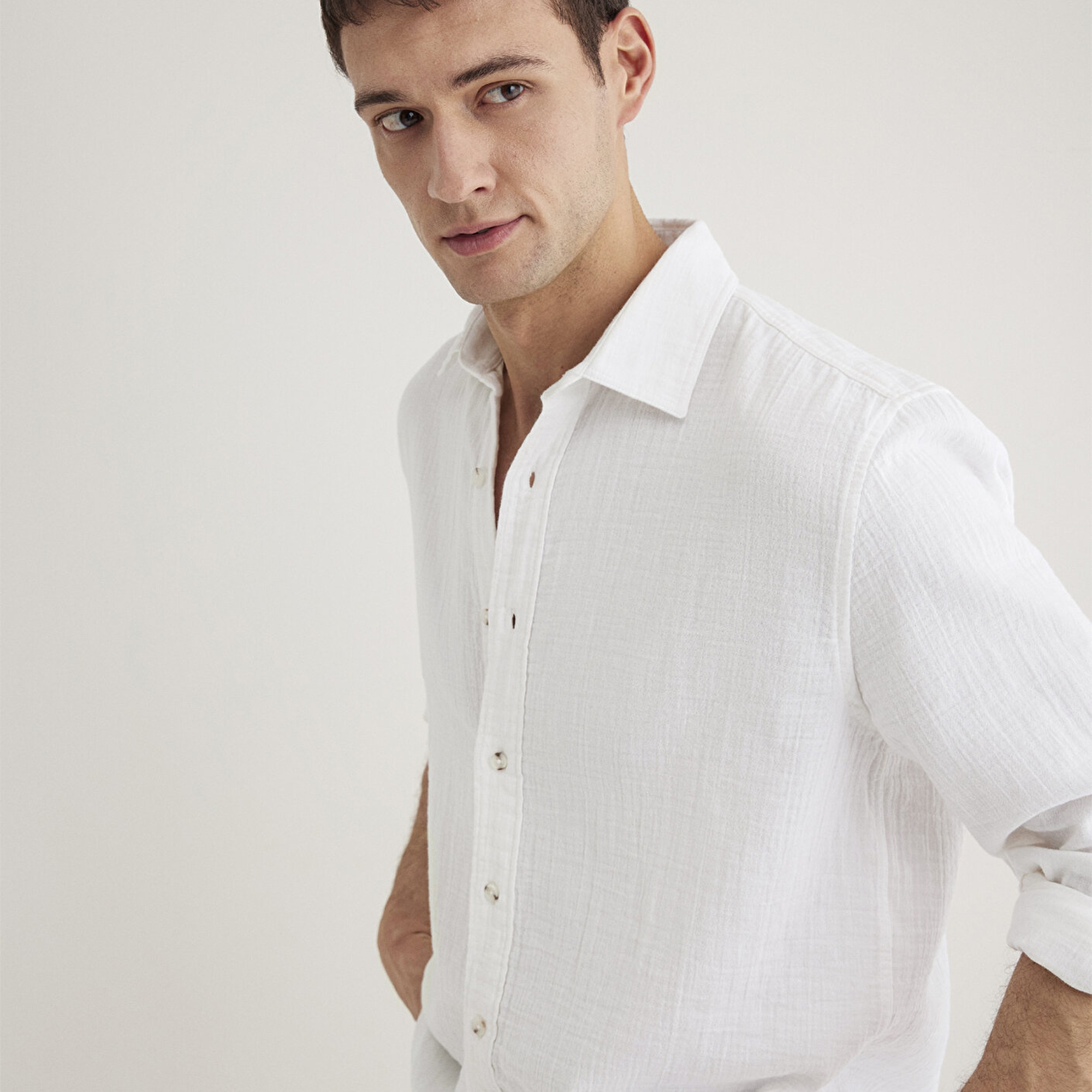 Mavi Beyaz Gömlek Regular Fit / Normal Kesim 0211518-620