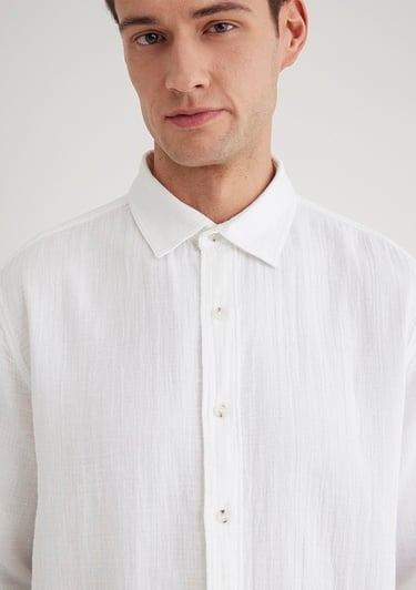  Mavi Beyaz Gömlek Regular Fit / Normal Kesim 0211518-620