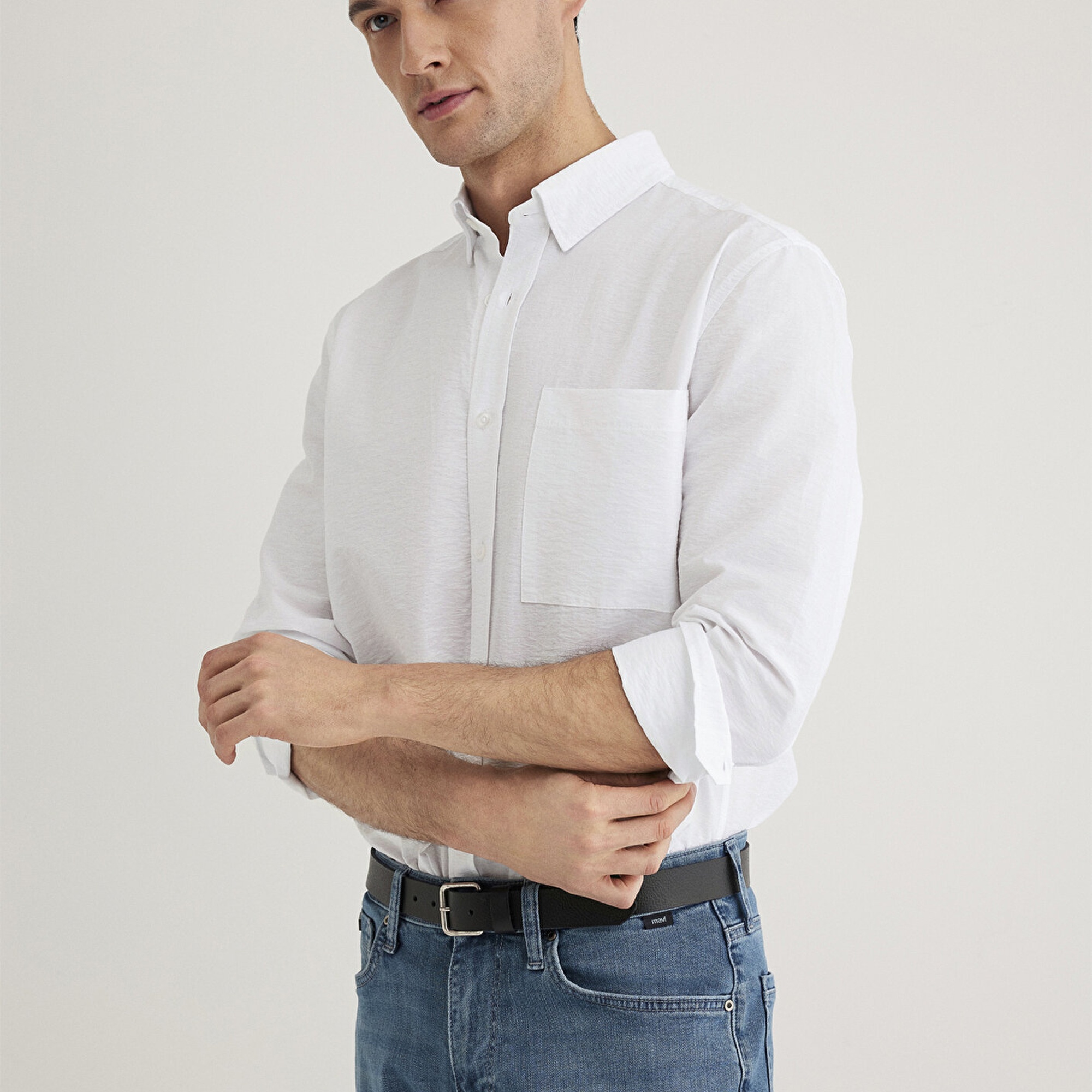 Mavi Beyaz Gömlek Regular Fit / Normal Kesim 0211527-620