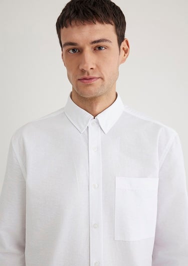  Mavi Beyaz Gömlek Regular Fit / Normal Kesim 0211527-620