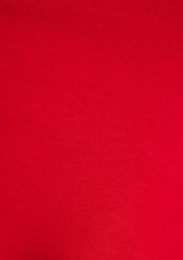  Mavi Kırmızı Basic Tişört Crop / Kısa Kesim 1600814-70467