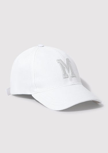  Mavi M Nakışlı Beyaz Şapka 1913303-620