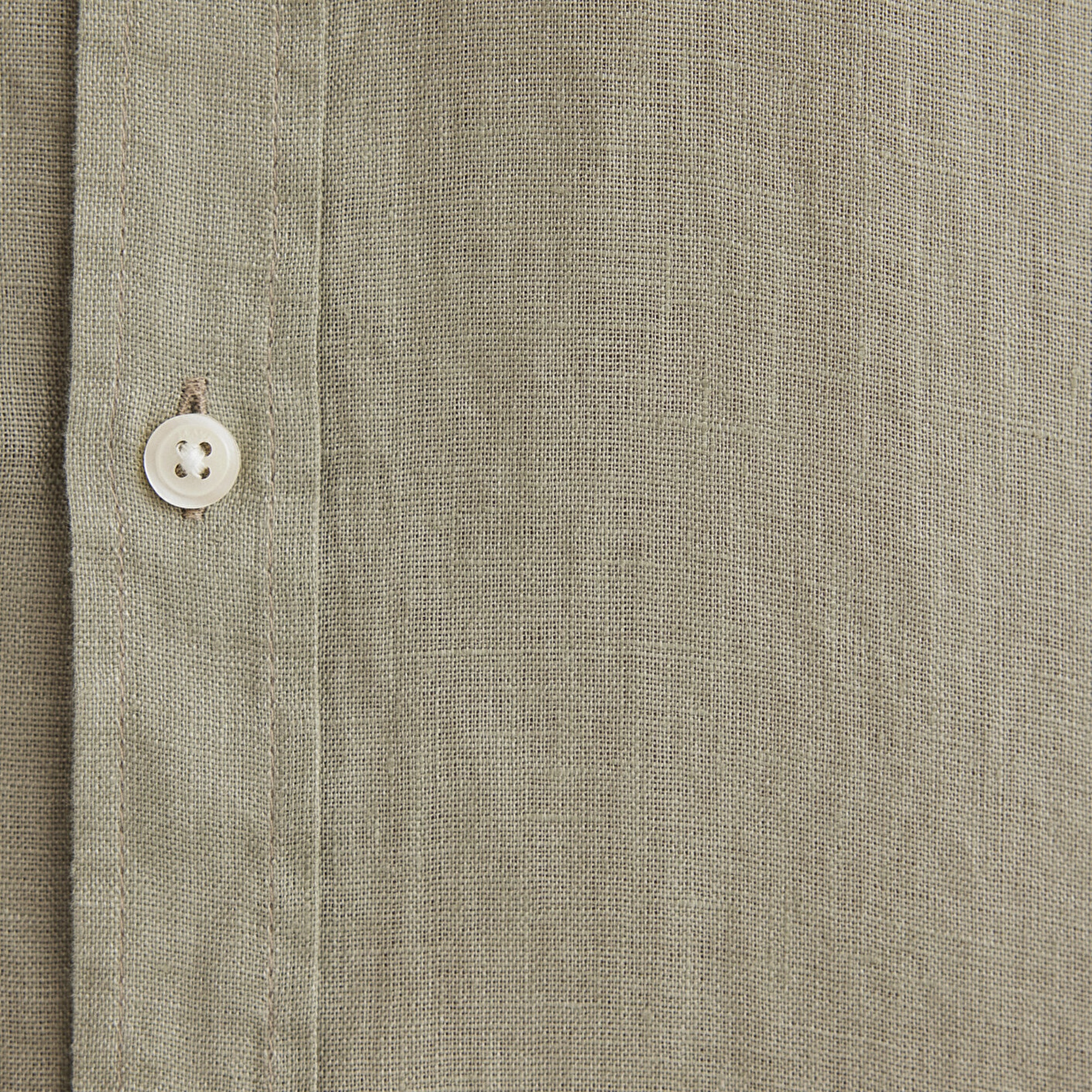 Mavi Yeşil Keten Gömlek Slim Fit / Dar Kesim 0211466-71481