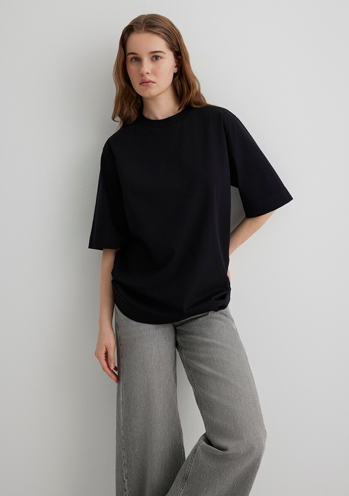  Mavi Sporty Lux Siyah Tişört Loose Fit / Bol Rahat Kesim 1613031-900