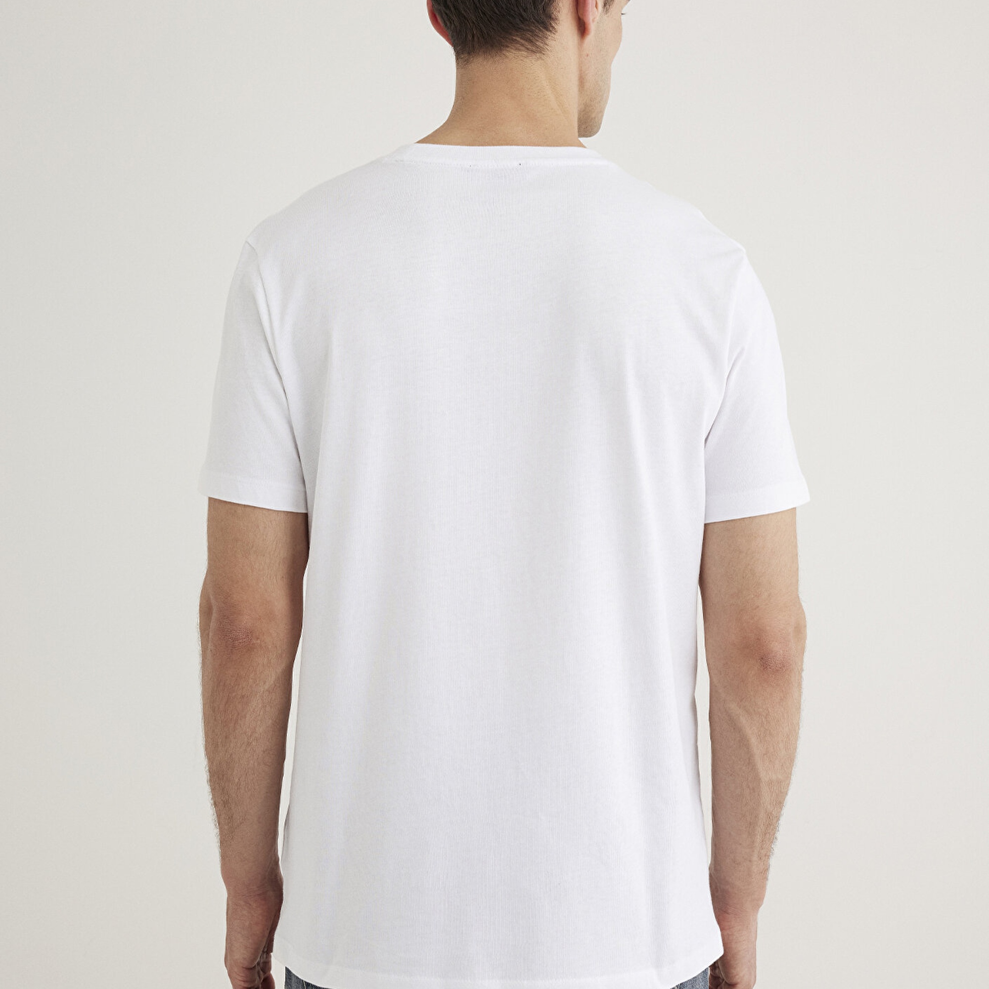 Mavi Mavi Black Baskılı Beyaz Tişört Regular Fit / Normal Kesim 0612406-620